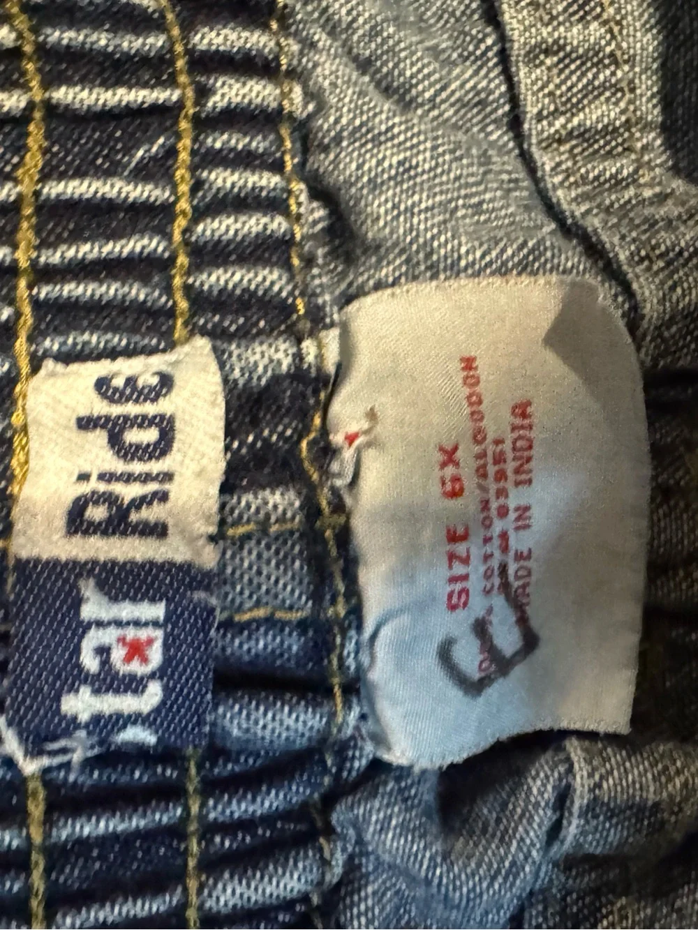 Star Ride  denim-look skirt  with elastic waistband - blue size 6X